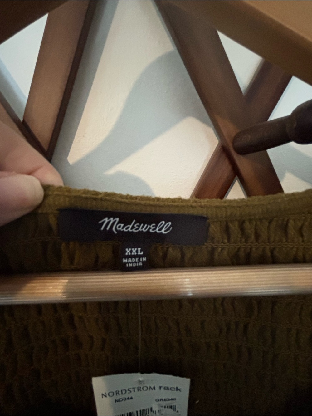 Madewell Olive Green Mini Dress NWT - Picture 8 of 9